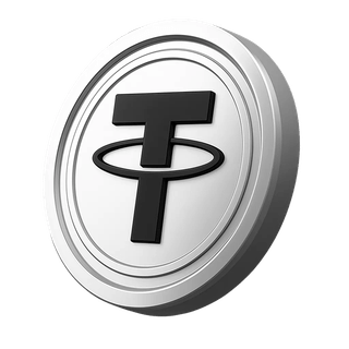 Tether USDT érmét ábrázoló kép a fiókadatok szekcióban